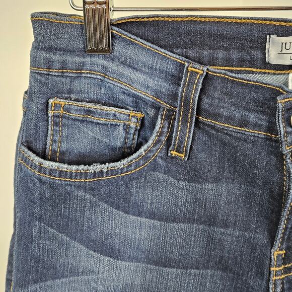 Judy Blue Skinny Mid Rise Ankle Blue Denim Jeans | Women's 7 / 28 - Picture 14 of 16